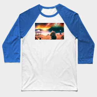 Lion Space Traveler 2 Baseball T-Shirt